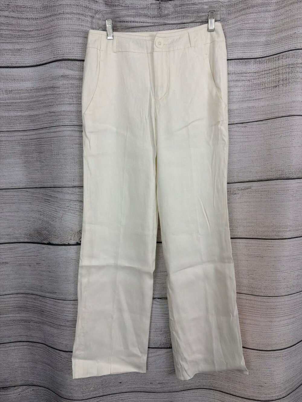 Cabi White Wide-Leg Trousers Size 2
